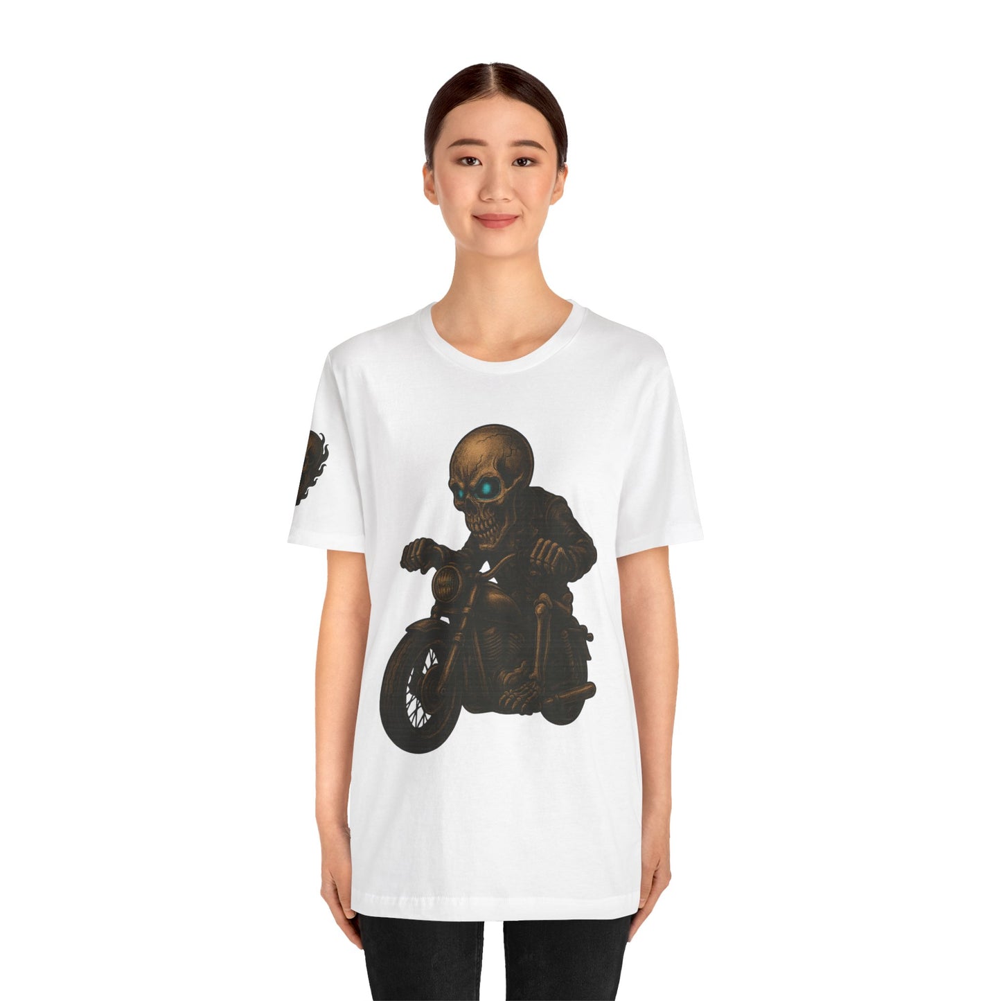 Gashadokuro Harley Rider Tattoo Style Shirt Japanese Skull Yokai Art Horror Biker Tee for Adults Unique Dad Gift