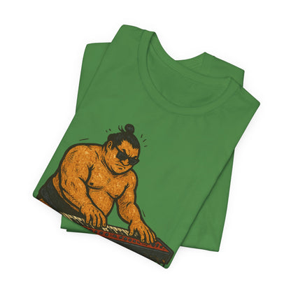 Sumo Piano Rock T Shirt Japanese Sumo Wrestler Playing Stage Keyboard Vintage Comic Art Graphic Tee Japan Gift For Dad Musicians