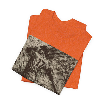 Pro Baseball Batter Ink Art Shirt Fuji Mountain Retro Japanese Print No 17 Power Swing Tee Japan Inspired Gift for Dad