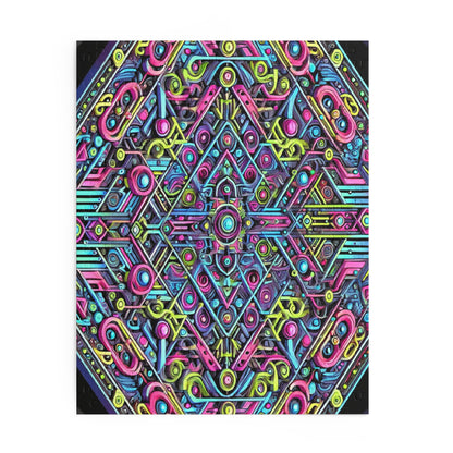 Futuristic Neon Circuit Puzzle-Ultra-Detailed Geometric Jigsaw for Adults | Sci-Fi Abstract Challenge (1000+ Pieces)