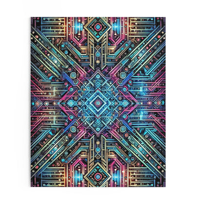 Futuristic Neon Circuit Puzzle-Ultra-Detailed Geometric Jigsaw for Adults | Sci-Fi Abstract Challenge (1000+ Pieces)