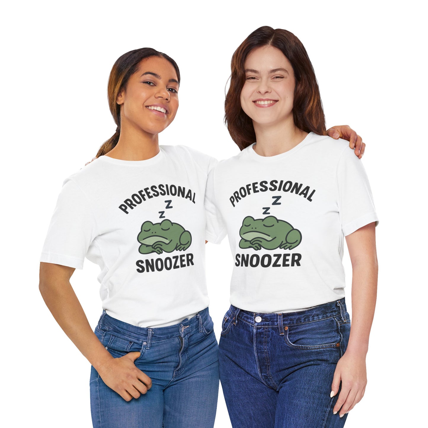 Professional Snoozer Frog Shirt Funny Sleepy Tee Night Owl Top Coffee First Gift for Dad Cute Graphic Cozy Loungewear